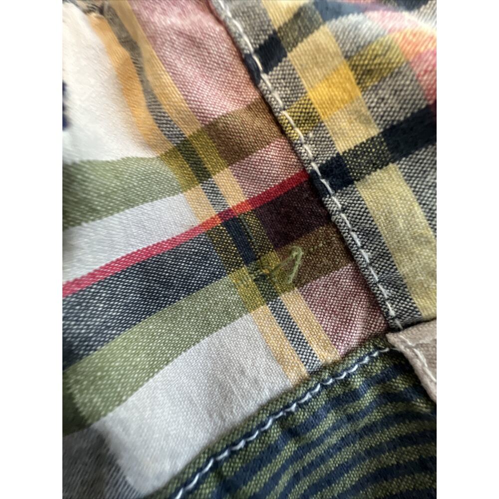 American Eagle Mens 32 Patchwork Plaid Preppy Chi… - image 7